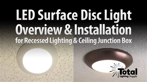 disc lights 3 junction box|How to Install LED Disk Lights: Two Easy Methods.